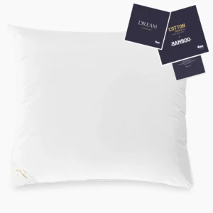 Pūkinė pagalvė DREAM-SOFT | BALTA | 90% ŽĄSŲ PŪKAI, 700 CUIN - 50x70 cm