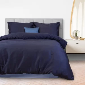 Patalynės užvalkalų komplektas SATYNLOVE CLASSIC | NAVY BLUE 026