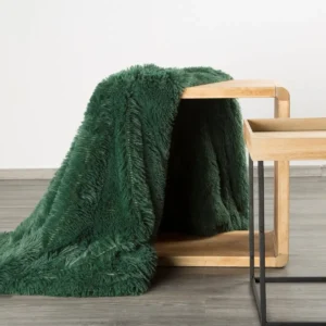 Lovatiesė - pledas TIFANY | DARK GREEN - 150x200 cm
