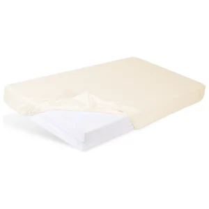 Medvilninė paklodė su guma COTTON 140 BABYMATEX | CREAM 02 - 70x140 cm