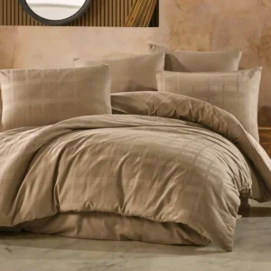 Patalynės užvalkalų komplektas SATYNLOVE EXCLUSIVE | MARSELA LIGHT BROWN