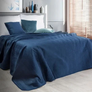 Lovatiesė PREMIUM VELVET SOFIA | BLUE - 220x240 cm