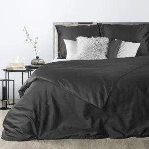 Patalynės užvalkalų komplektas NOVA SATIN 125 | NIGHT BLACK