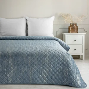 Lovatiesė PREMIUM BLINK 3 | BLUE - 220x240 cm