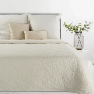 Lovatiesė PREMIUM LEN 4 | CREAM - 220x240 cm