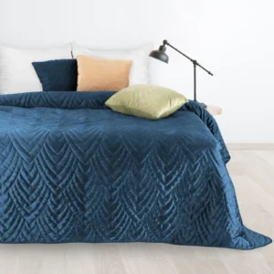 Lovatiesė LUIZ 6 | VELVET | NAVY - 220x240 cm